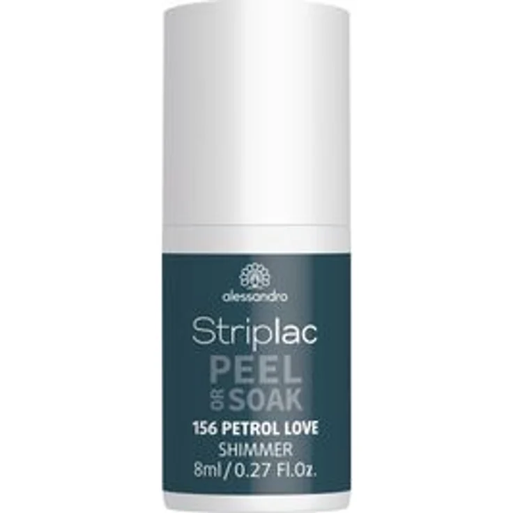 Alessandro Striplac Peel or Soak Nagellack 156 Petrol Love 8 ml – Bild 1