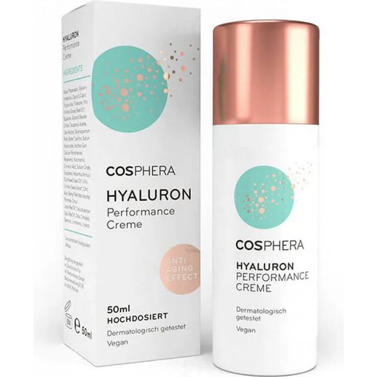 Cosphera Hyaluron Performance Creme 50 ml mit feuchtigkeitsspendender Wirkung für trockene Haut