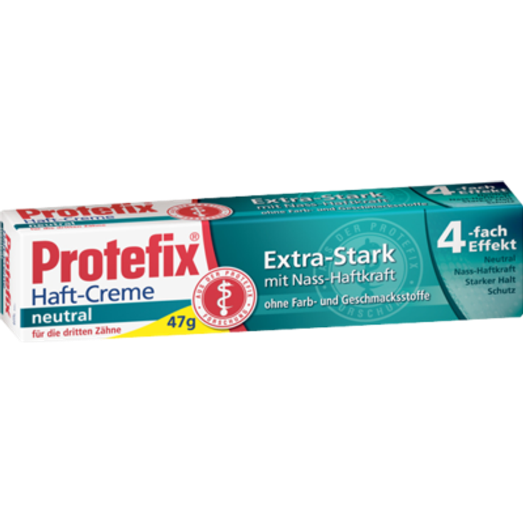 Protefix Haftcreme Neutral 47 g, mit Nass-Haftkraft, extra starker Halt