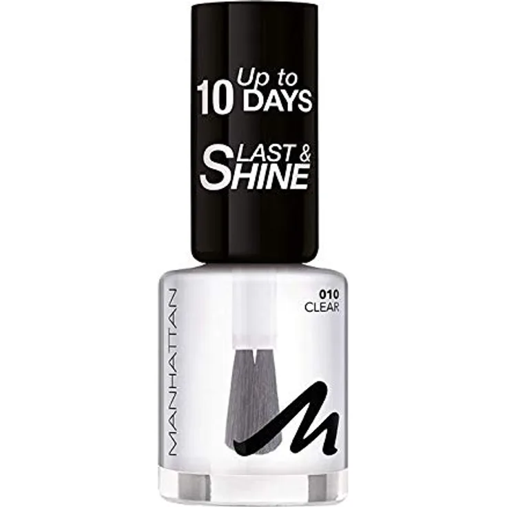Manhattan Cosmetics Last und Shine Nagellack, Nr.10 Clear, 10 ml