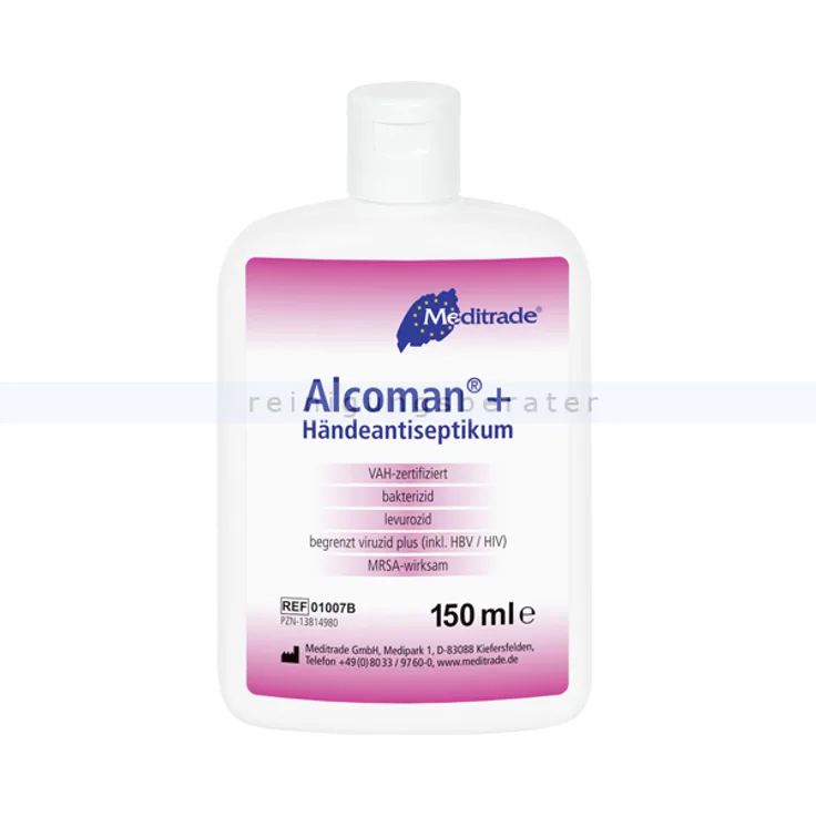 Meditrade Alcoman+ 150 ml Hygienische und chirurgische Händedesinfektion