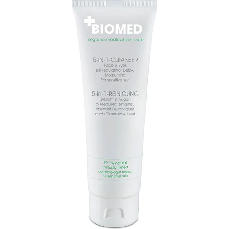 Biomed - 5in1 Cleanser 90ml - Aloe Vera, Süßholzwurzel, Avocado-Öl mit reinigender Wirkung