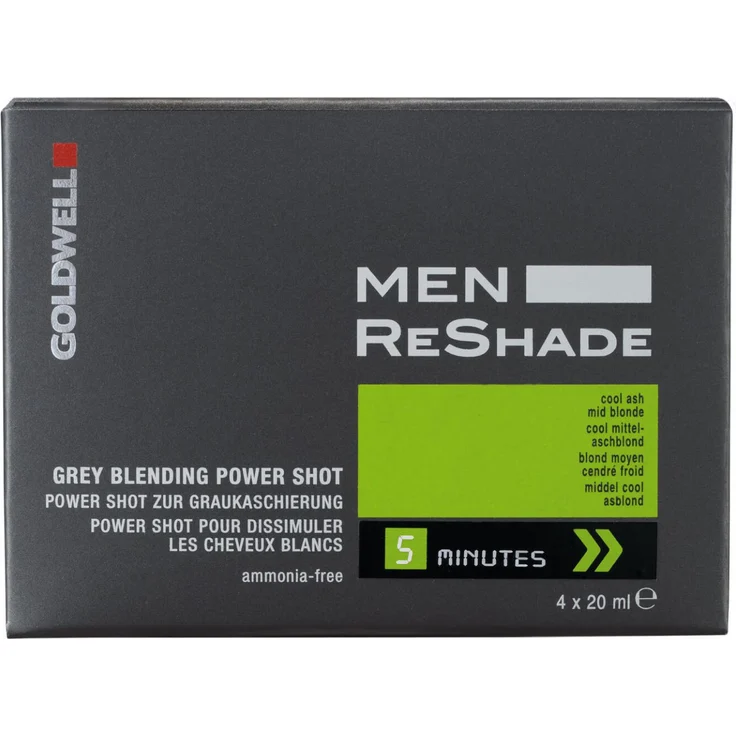 Goldwell Men Reshade Power Shot 6CA dunkel aschblond 20 ml – Bild 2