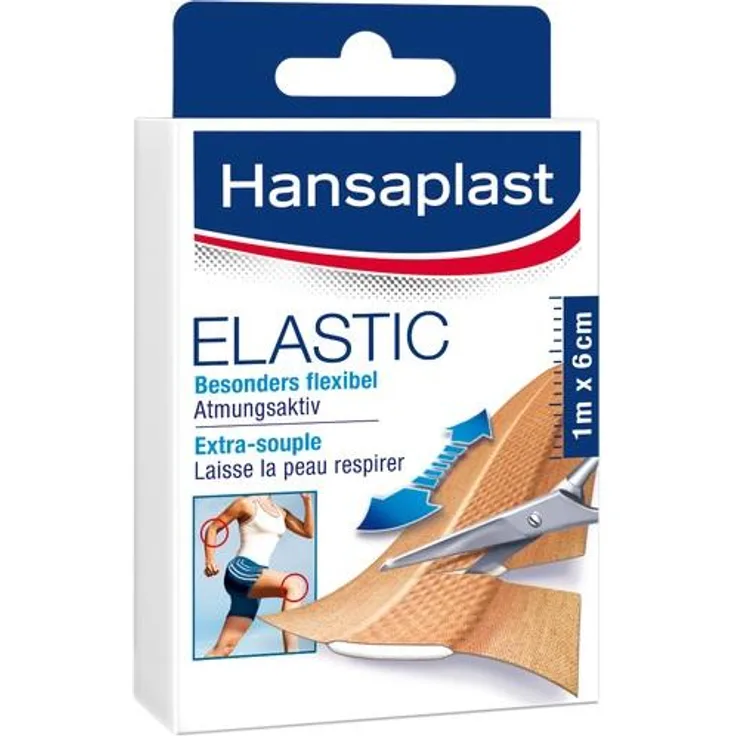 Beiersdorf Hansaplast Elastic Pflaster 6 cmx1 m 1 St.