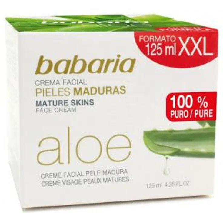 Babaria Aloe Crema Facial Pieles Maduras 125 ml mit einer pflegenden Wirkung
