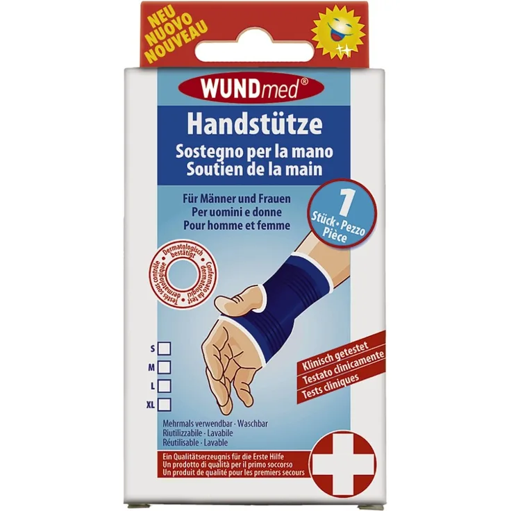 Wundmed Handstütze 1 Stück blau S, Versorgung von Sportverletztungen, Schutz von Knochen & Gelenken