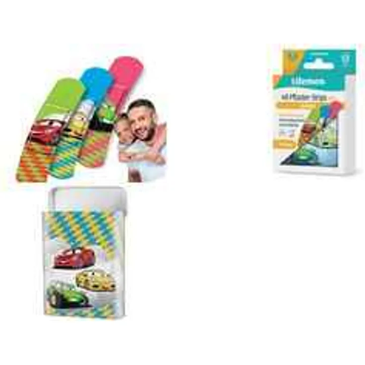 Lifemed Kinder-Pflaster-Strips Autos, 40er Metallbox