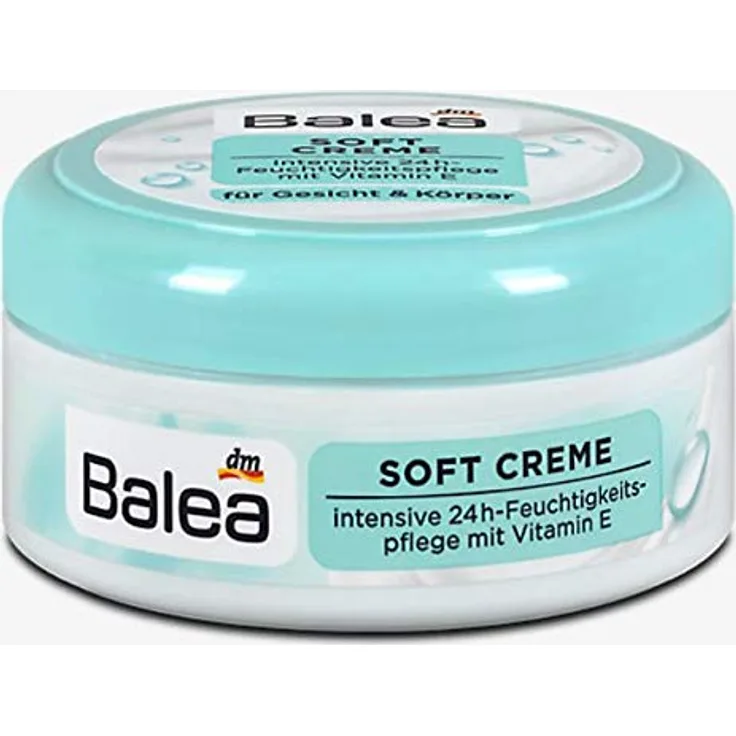 Balea Soft Creme Für Gesicht Und Körper Mit Vitamin E 250 ml 