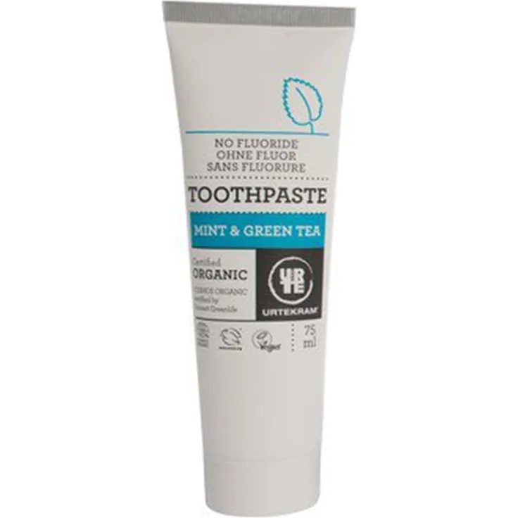 Urtekram Mint & Green Tea Toothpaste 75ml