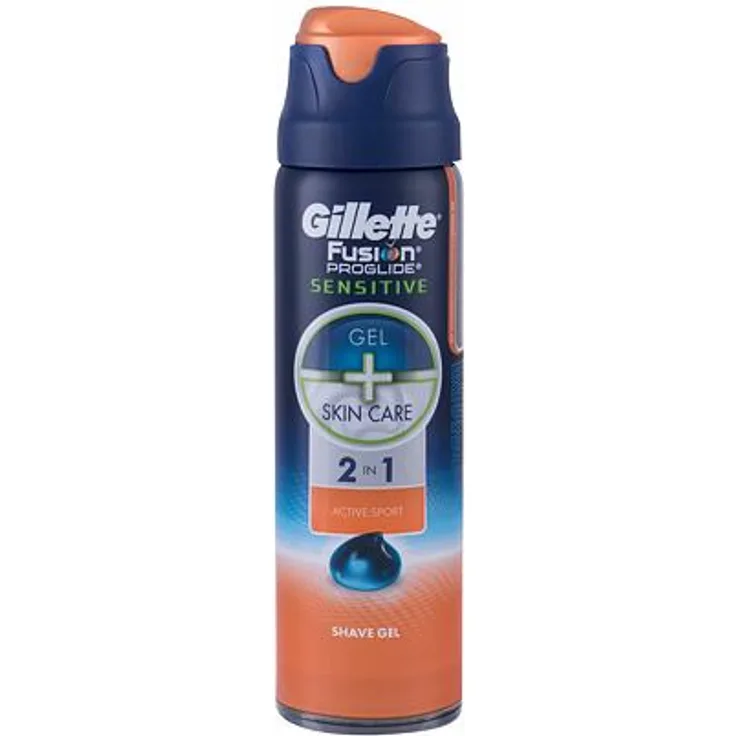 Gillette Fusion Proglide Sensitive 2in1 Active Sport Rasiergel 170 ml für Männer