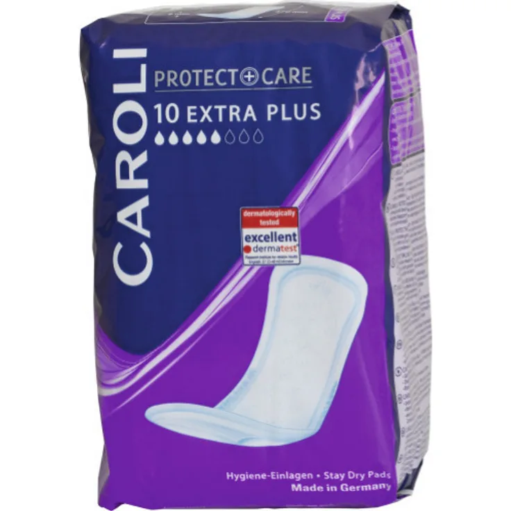 Caroli Protect + Care Hygieneeinlagen Einlagen Extra Plus 10 Stück