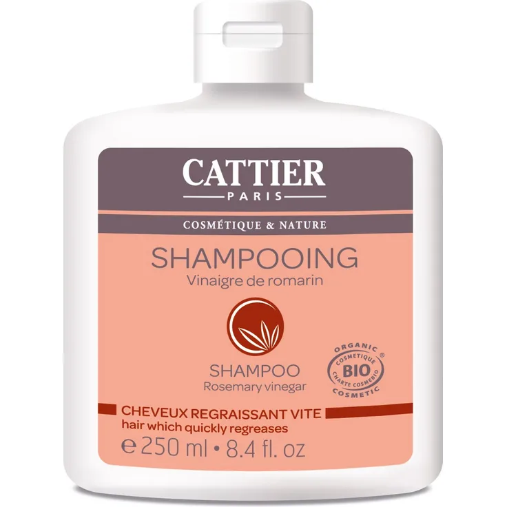 Cattier Shampoo Für Schnell Fettendes Haar Rosmarin-Essig 250 ml