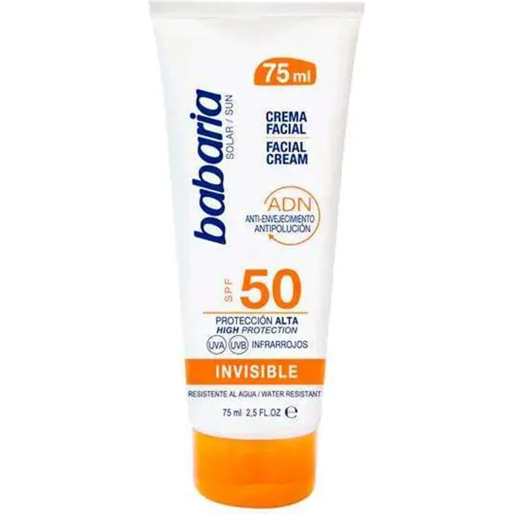Babaria Sonnenschutzcreme für das Gesicht Solar Adn Invisible Babaria LSF 50 75 ml