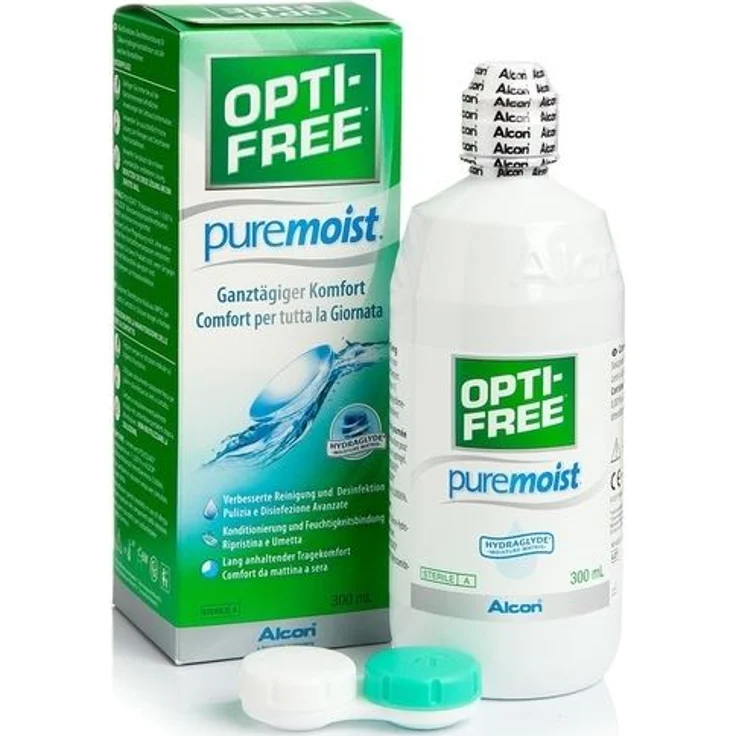 Opti-Free PureMoist Pflegemittel, Einzelflasche 300 ml - Preisvergleich – Bild 1