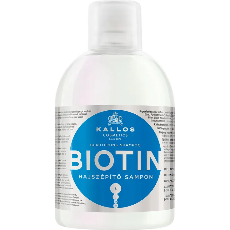 Kallos Kjmn Biotin Shampoo Fürs Schöne Haar 1000 ml