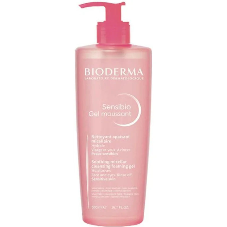 Bioderma gel Sensibio gel Moussant Nettoyant Apaisant Micellaire, für Damen und Herren