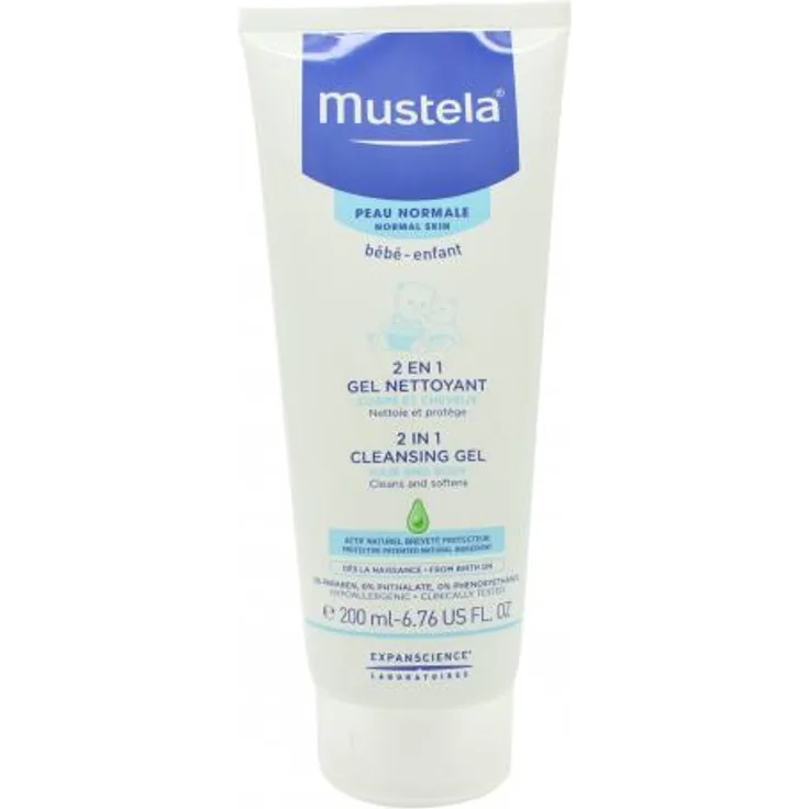 Mustela Enfant 2 in 1 Cleansing Gel 200 ml - Normale Haut mit reinigender Wirkung