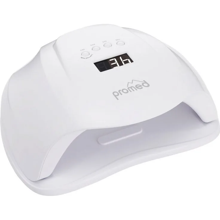 promed Lichthärtungsgerät UVL-54, All-In, zum Härten von UV und LED-Gel und Acryl, Nageltrockner, UV-LED-Lichhärtungsgerät All-In, Gleichmäßiges Härten, 36 LEDs, Für Zehen und Fingernägel geeignet, Ein/Aus Sensor mit integrierter Lichtschranke