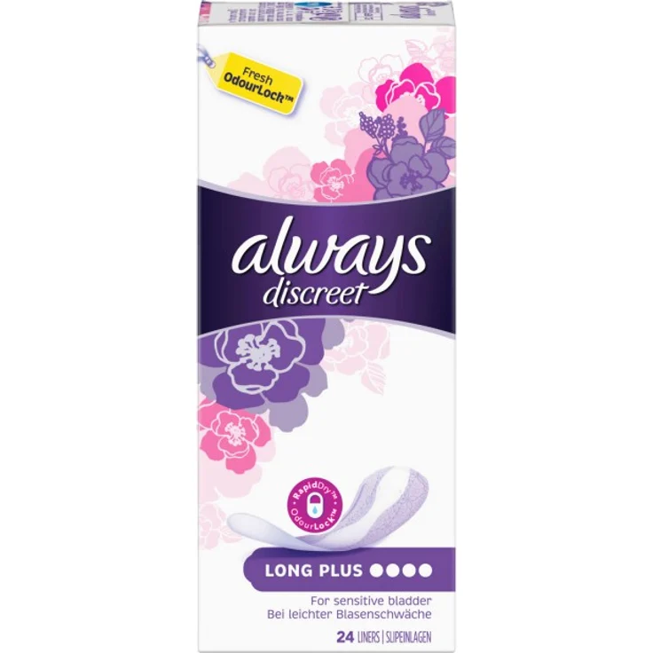 Always Discreet Inkontinenz Slipeinlage Long Plus 96 Stück