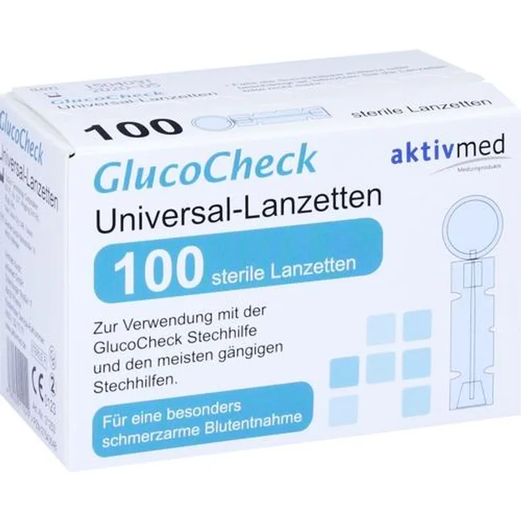 Aktivmed Gluco Check Lanzetten Universal 100 Stück