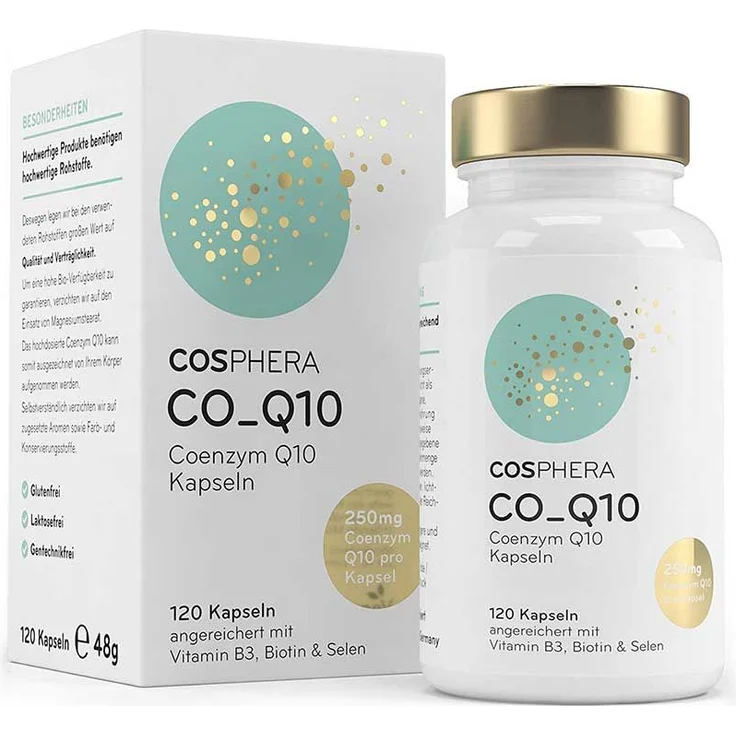 Cosphera Coenzym Q10 120 Kapseln mit pflegender Wirkung – Bild 1