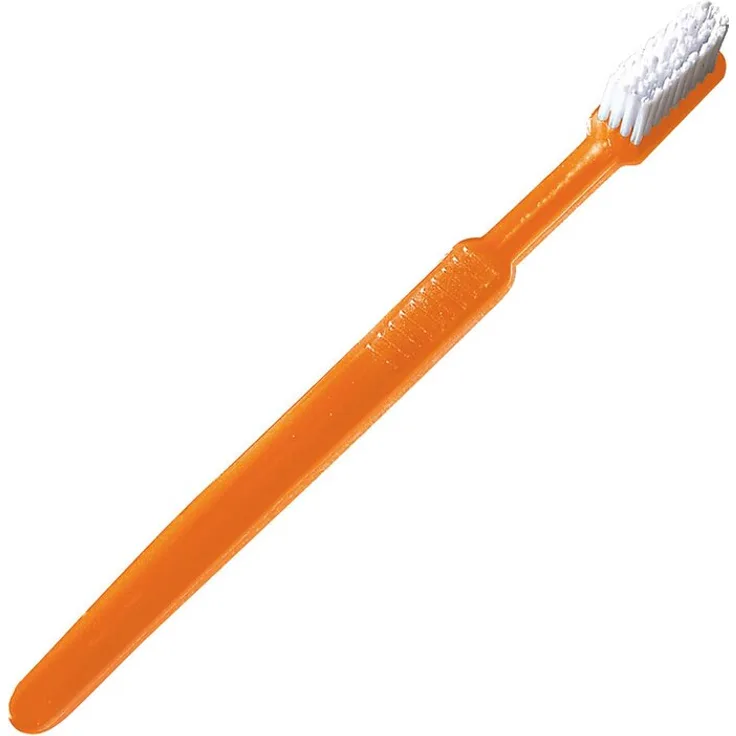Megro Ratiomed Einmal-Zahnbürste mit Zahnpasta 100 Stück orange