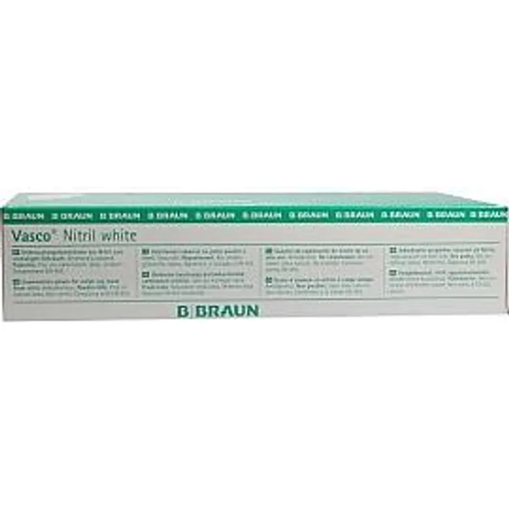 B. Braun Melsungen Vasco Nitril white Untersuchungshandschuhe Gr.L 100 Stück