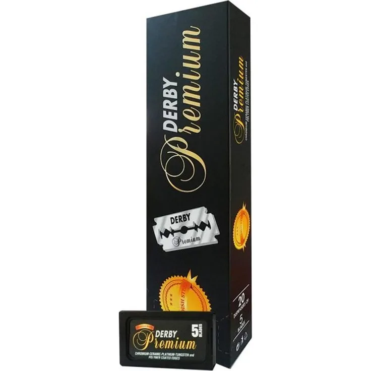 Derby Derby Premium Black Double Edge Rasierklingen 20 x 5 = 100 Klingen