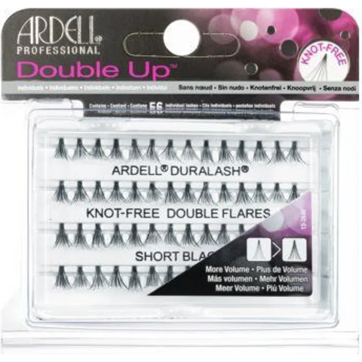Ardell Double Up Set 56 Short Black Wimpern, Schwarz, Dekorative Kosmetik Make-up Accessoires – Bild 1
