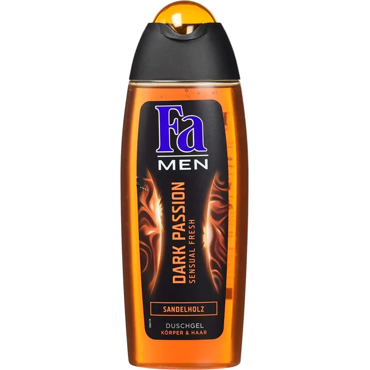 FA MEN 2in1 Duschgel Dark Passion mit Sandelholz und sinnlich-frischem Duft 6 x 250ml 