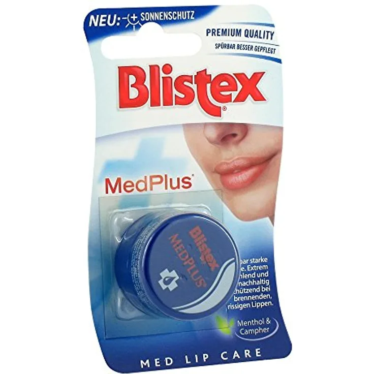 Blistex Med Plus Lippenpflege Pflege Bei Brennenden Rissigen Lippen 7 ml, für gepflegte Lippen