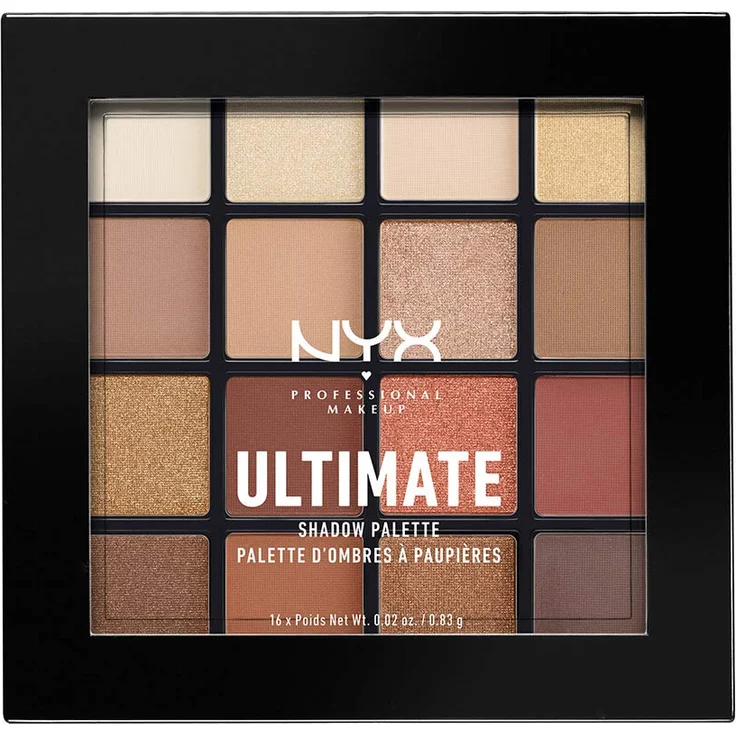 NYX Augen Make-up ULTIMATE shadow palette warm neutrals 16 x 0,83 g – Bild 1
