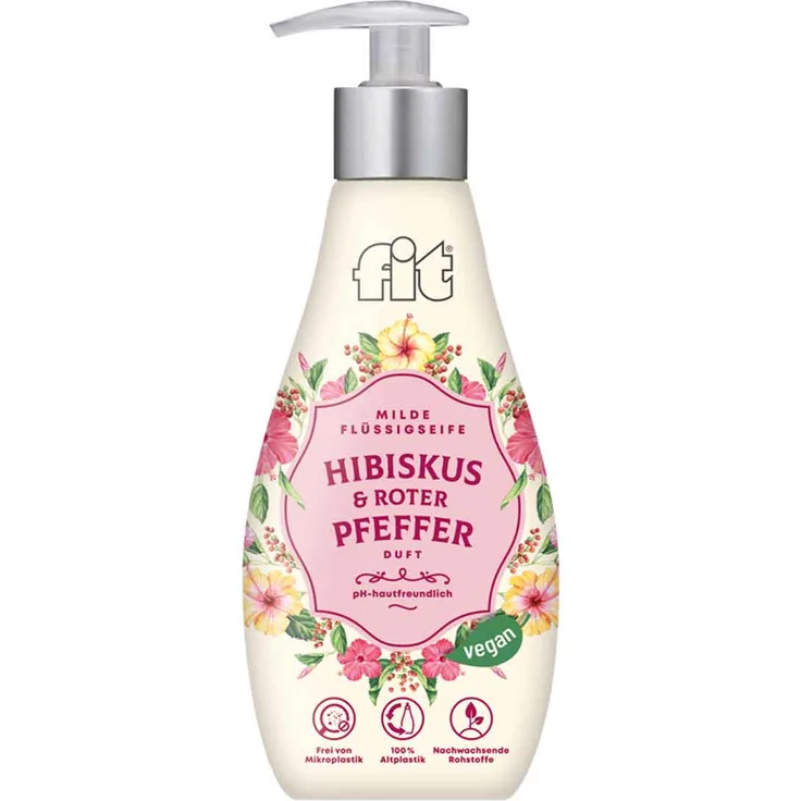 Fit Flüssigseife Hibiskus und roter Pfeffer Duft Gewürz Edition 400ml