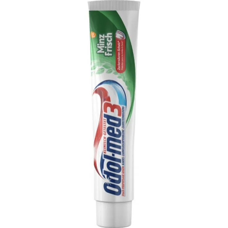 Odol-med 3 Zahncreme Minzfrisch 75 ml, frischer Atem & saubere Zähne