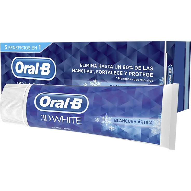 Oral-B 3D White Arctic White Zahnpasta 75 ml, mit Whitening-Effekt für strahlend weiße Zähne
