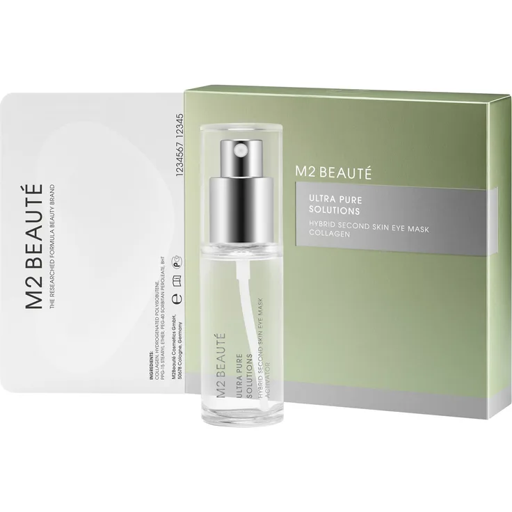 M2 Beauté Ultra Pure Solutions Hybrid Second Skin Eye Mask Collagen 7 Stück