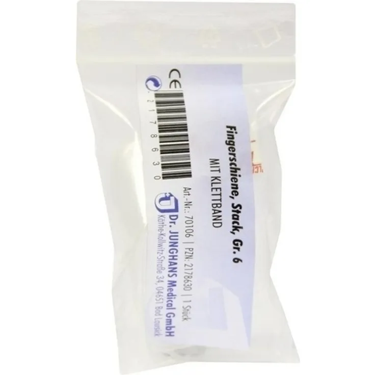 Dr. Junghans Medical Fingerschiene nach Stack Gr.6 Klettband 1 Stück