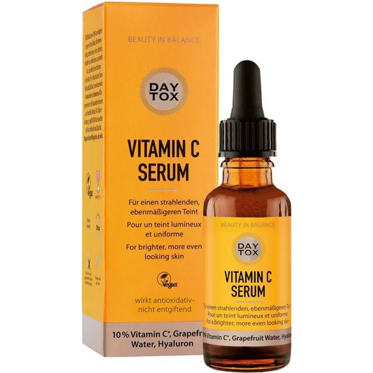 DAYTOX Gesichtsserum Vitamin C Serum 30 ml, mit pflegender Wirkung  – Bild 1