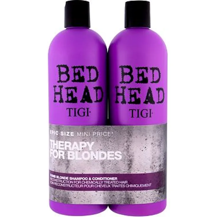 Tigi Bed Head Dumb Blonde Set 750 ml Bed Head Dumb Blonde Shampoo + 750 ml Bed Head Dumb Blonde Reconstructor