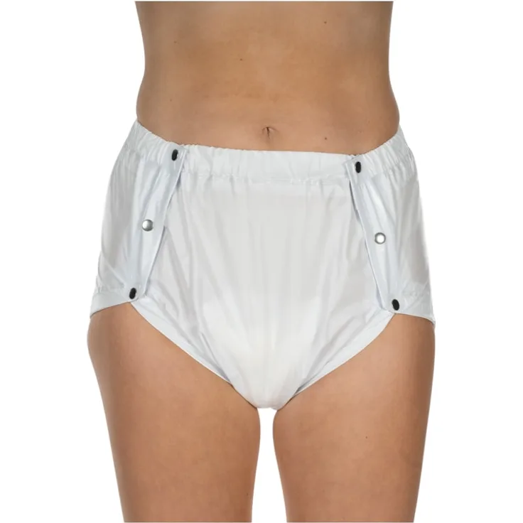 Suprima 1249 PVC-Slip Inkontinenzhose Schwedenknöpfer weiß Gr. L