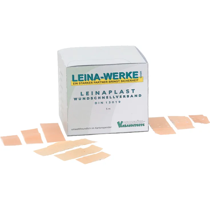 Leina Leinplast 6 cm x 1 m, für Schnitt- und Schürfwunden, DIN 13019, elastisch