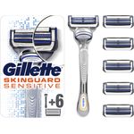 Gillette SkinGuard Sensitive Rasierer, mit 6 Rasierklingen