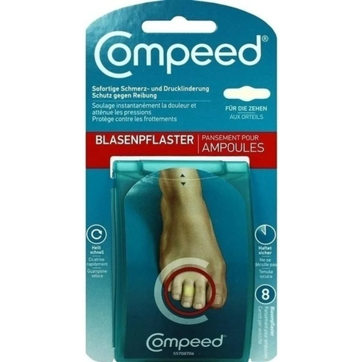 Compeed Blasenpflaster an den Zehen 8 St. – Bild 1