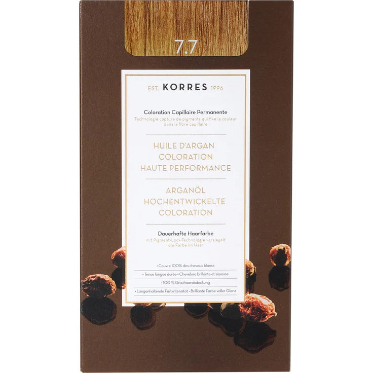 Korres Argan Oil Hair Colorant 7.7 Moccha 145 ml – Bild 1