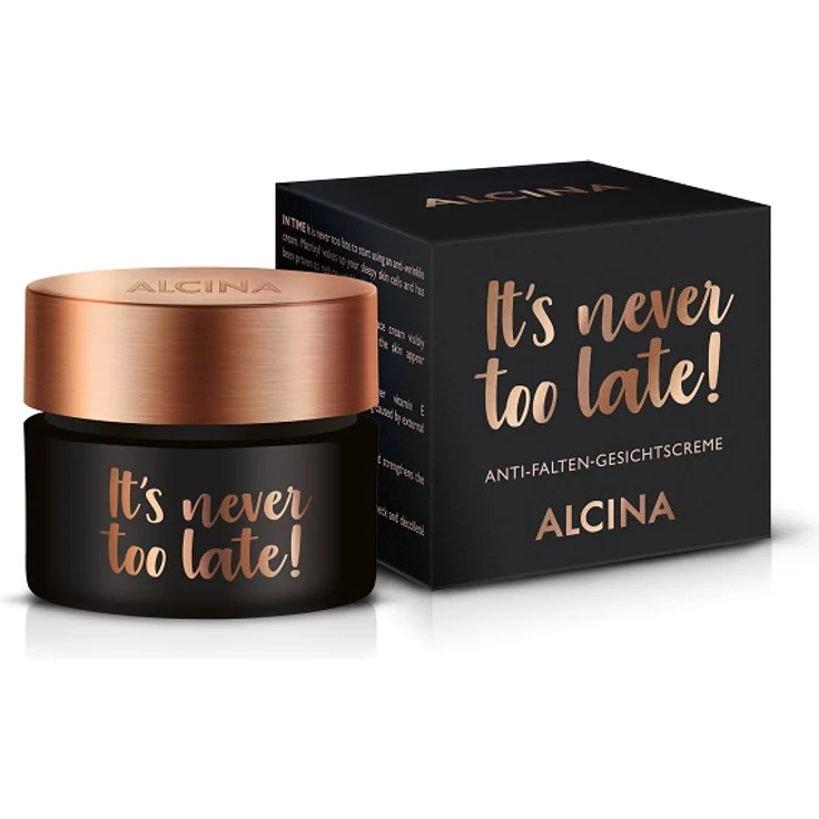 Alcina It's never too late! Anti-Falten-Gesichtscreme 50 ml – Bild 1