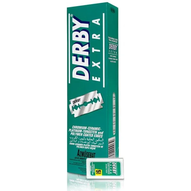 Derby Derby Extra Super Stainless Grün Double Edge Rasierklingen 20 x 5 = 100 Klingen