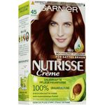 Garnier Nutrisse Creme Coloration Schoko-Braun 45 Färbung Für Haare 3Er Pack 3 x 1 Stück