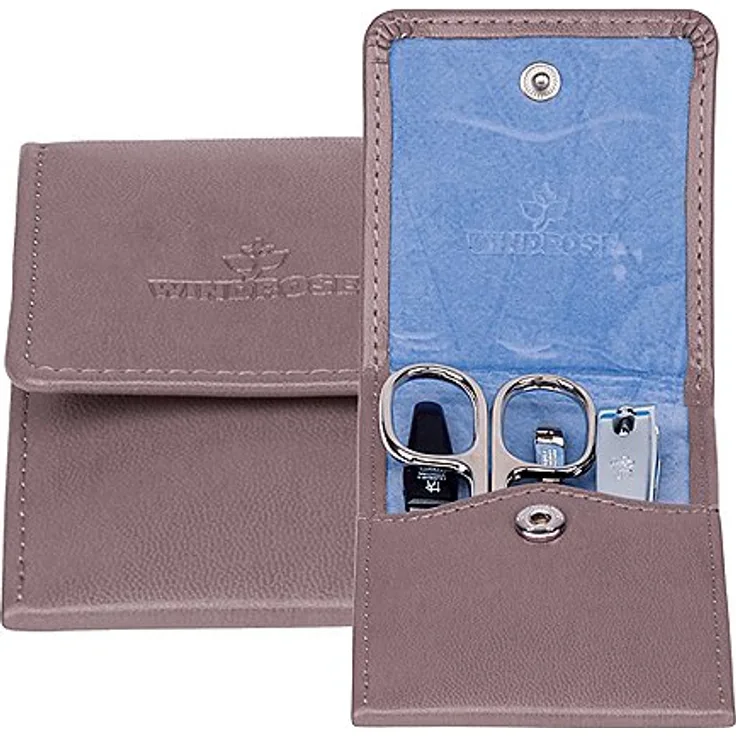 Windrose Merino Taschenmanicure - grau, zur Pflege von Finger- und Fußnägeln