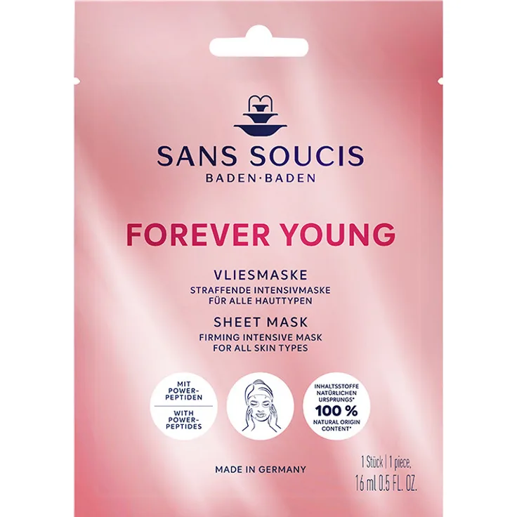 SANS SOUCIS Foreveryoung Vliesmaske 1 Stück gegen Anzeichen der Hautalterung für reife Haut