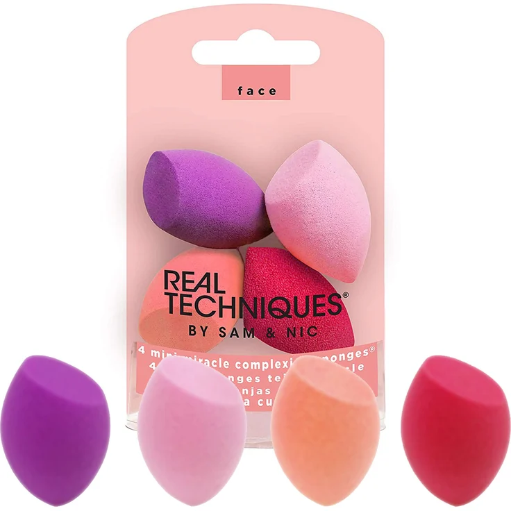 Real Techniques Miracle Complexion Mini Sponges Set Make-up Schwamm, Dekorative Kosmetik Make-up Accessoires – Bild 1